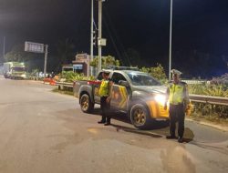 Cegah Laka dan Kemacetan, Satlantas Polres Siak Intensifkan Pengaturan Malam