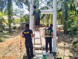 Progres 88 Persen di Hari ke-16, Jembatan Merah Putih Presisi Polres Kuansing Segera Rampung