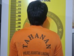 Sempat Coba Kabur, Tim Elang Kuantan Ringkus Pengedar Sabu 9,42 Gram di Koto Taluk