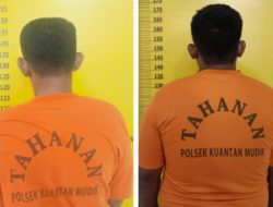 Polsek Kuantan Mudik Ungkap Kasus Pencurian Sapi, 2 Pelaku Diamankan