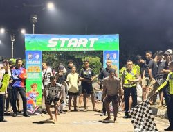 Polres Kuansing Gelar Lomba Lari 100 Meter Green Policing, Kapolres: Salurkan Energi Positif Generasi Muda