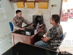 Polsek Ukui Amankan Pencuri Buah Kelapa Sawit di Pangkalan Lesung