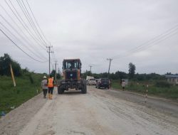 Tangani Ruas Jalan Kerap Banjir, BPJN Riau Perbaiki Ruas Jalintim di Pelalawan