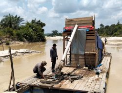 Polsek Kampar Kiri Tindak Tegas PETI di Aliran Sungai Tesso