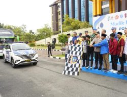 Polda Riau Lepas Keberangkatan Mudik Kebangsaan Rute Pekanbaru–Sumbar dan Pekanbaru–Sumut