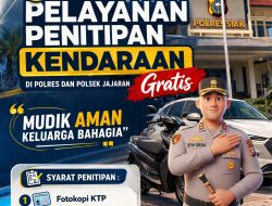 Polres Siak Buka Layanan Penitipan Kendaraan Gratis, Warga Bisa Mudik Lebih Tenang