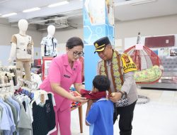 Kapolres Pelalawan dan Baznas, Gelar Ramadhan Berbagi Bersama Anak Yatim di Ramayana Pangkalan Kerinci