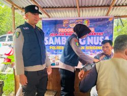 Klinik Terapung Polres Kuansing Layani Kesehatan Gratis di Pasar Modern Teluk Kuantan