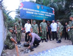 Polresta Pekanbaru Amankan Ground Breaking Jembatan Garuda Kodam XIX/TT