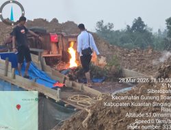 Musnahkan Peralatan Tambang Ilegal, Polsek Kuantan Mudik Tertibkan PETI di Gunung Toar