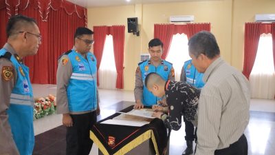 Kapolres Kampar Hadiri Penandatanganan Pakta Integritas dan Sumpah Seleksi Calon Anggota Polri TA 2026