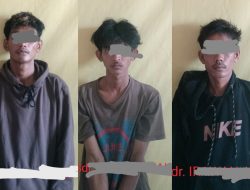 Ungkap Kasus Curat di Kuala Kampar, Polsek Kuala Kampar Tangkap 3 Pelaku