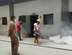 Lapas Kelas IIA Binjai Laksanakan Fogging, Perkuat Pencegahan DBD di Lingkungan Hunian Warga Binaan