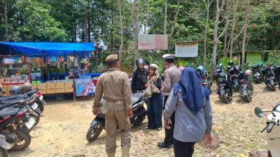 Polres Kuansing Laksanakan Patroli Wisata Idul Fitri di Guruh Gemurai, Pengunjung Diimbau Utamakan Keselamatan