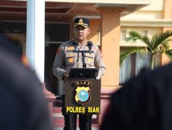 Gelar Apel Sabuk Kamtibmas, Polres Siak Perkuat Sinergitas Dengan Seluruh Elemen Masyarakat