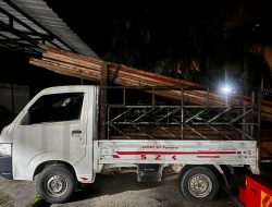 Angkut 3 Kubik Kayu Ilegal, Sopir Suzuki Carry Diciduk Polisi di Lintas Bono