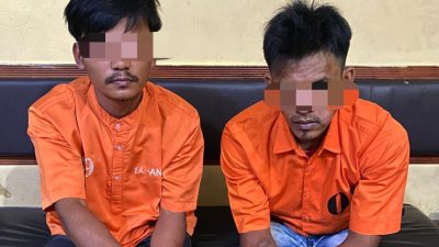 2 Pelaku Narkoba di Gulung Polsek Tapung Hulu