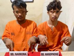 Sita 8 Paket Sabu, Satresnarkoba Polres Kampar Tangkap 2 Pengedar Narkoba di Desa Teratak Buluh 