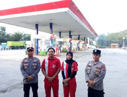 Pastikan Seluruh SPBU Aman Kondusif, Polres Dumai dan Polsek Jajaran Melaksanakan Patroli Kamtibmas