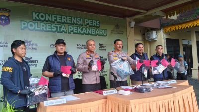 Polisi Ungkap Jejak Pelarian 4 Pembunuh Lansia di Rumbai Pekanbaru hingga Ditangkap