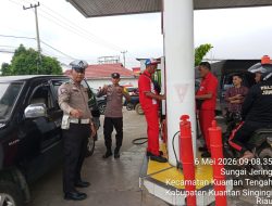 Polres Kuansing Intensifkan Patroli dan Pengamanan SPBU, Antisipasi Kemacetan dan Penyalahgunaan BBM