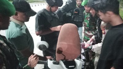 Tim Raga Polres Kampar Bersama TNI Laksanakan Patroli Humanis Malam Hari, Jaga Kamtibmas di Berbagai Titik Strategis Bangkinang