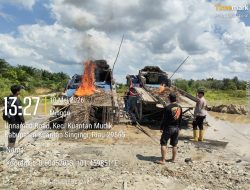 Polsek Kuantan Mudik Tertibkan Aktivitas Peti dan Cek Lokasi Galian C di Desa Petapahan