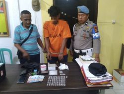 Berantas Narkoba, Polsek XIII Koto Kampar Ringkus Pengedar Sabu dan Amankan 55 Paket Siap Edar 