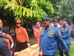 Setelah Pencarian Semalaman, Polsek Pangean dan Tim Gabungan Temukan Korban Tenggelam di Sungai Kuantan