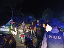 Jaga Harkamtibmas. Wakapolres Kuansing Pimpin KRYD bersama TIM RAGA 