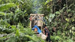 Polres Kuansing Cek Dugaan Aktivitas PETI di Bukit Betabuh, Satu Box Penyaring Emas Dimusnahkan