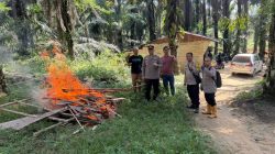 Polsek Pujud Laksanakan Patroli dan Pengecekan Lokasi Rawan Pekat dan Penyalahgunaan Narkotika di Pondok Kresek