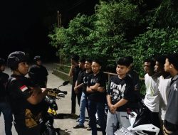 Amankan 6 Titik Strategis di Bangkinang, Tim RAGA Polres Kampar Patroli Malam