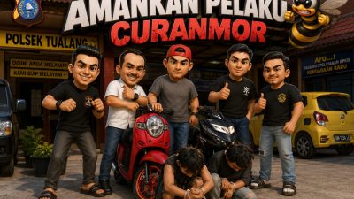 Beraksi di 7 TKP, Tim Lebah Tualang Ringkus Pasutri Spesialis Curanmor