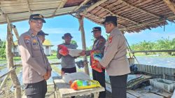 Wujud Kepedulian Polisi Cinta Petani Jagung, Polres Siak Salurkan Bantuan Sembako di Mempura