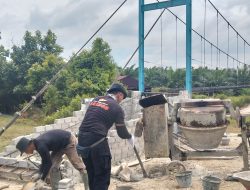 Pembangunan Jembatan Merah Putih Presisi di Kuansing Capai 60 Persen