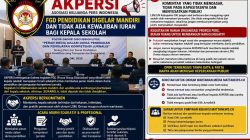 Persoalan Sekolah !! AKPERSI Tegaskan FGD Pendidikan Digelar Mandiri dan Tidak Ada Kewajiban Iuran bagi Kepala Sekolah