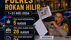 Polres Rohil Ungkap 31 Kasus Narkoba Selama Mei 2026, Kapolres: Komitmen Selamatkan Generasi Bangsa dari Bahaya Narkotika