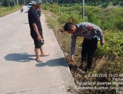 Diduga Laka Lantas Tunggal, Satlantas Olah TKP Temuan Mayat di Pucuk Rantau