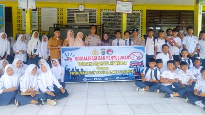 Polres Rohil dan Polsek Jajaran Gencar Sosialisasikan Bahaya Narkoba di Sekolah-sekolah