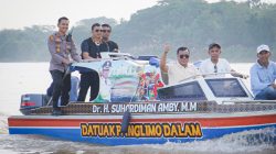 Kapolres Kuansing Hadiri Final Festival Pacu Jalur Event Kebudayaan Rayon I Kecamatan Inuman Tahun 2026