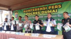 Polres Dumai Gelar Press Release Pengungkapan 25,8 KS Sabu, 3 Tersangka Diamankan