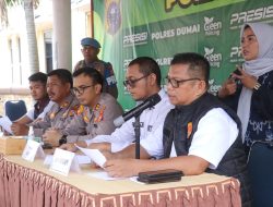 Polres Dumai Gelar Konferensi Pers Kasus Pembunuhan di Bukit Timah, Pelaku Terancam Hukuman Seumur Hidup