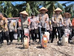 Perluasan Lahan Jagung di Kandis, Langkah Nyata SDM Polda Riau Dukung Program Nasional