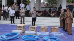 Kapolres Rohil Pimpin Apel Siaga Karhutla Bersama Pemkab dan PT Salim Ivomas Pratama