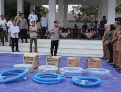 Kapolres Rohil Pimpin Apel Siaga Karhutla Bersama Pemkab dan PT Salim Ivomas Pratama