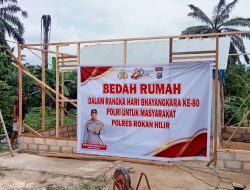 Polres Rohil Tinjau Progres Bedah Rumah Warga, Wujud Kepedulian Menyambut Hari Bhayangkara ke-80