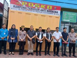 Tim Supervisi Tinjau Posko Kampung Tangguh Anti Narkoba Polresta Pekanbaru