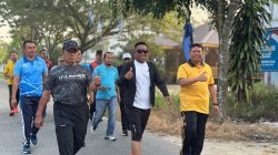 Sambut Bhayangkara ke-80 Jalan Santai, Polres Pelalawan Olahraga Bersama Forkopimda, TNI-Polri dan Masyarakat