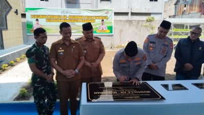 Momen Bersejarah, Kapolresta Pekanbaru Resmikan Musalla An Nusirwan Polsek Bina Widya